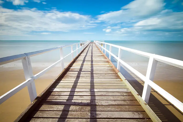 Beach pier