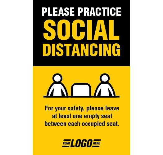 Social distancing sign