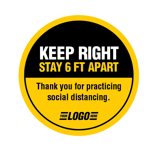 Social distancing sign