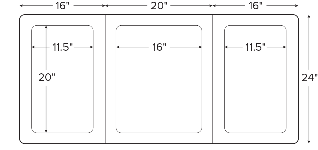 Medium 20x24 triple window barrier: $38