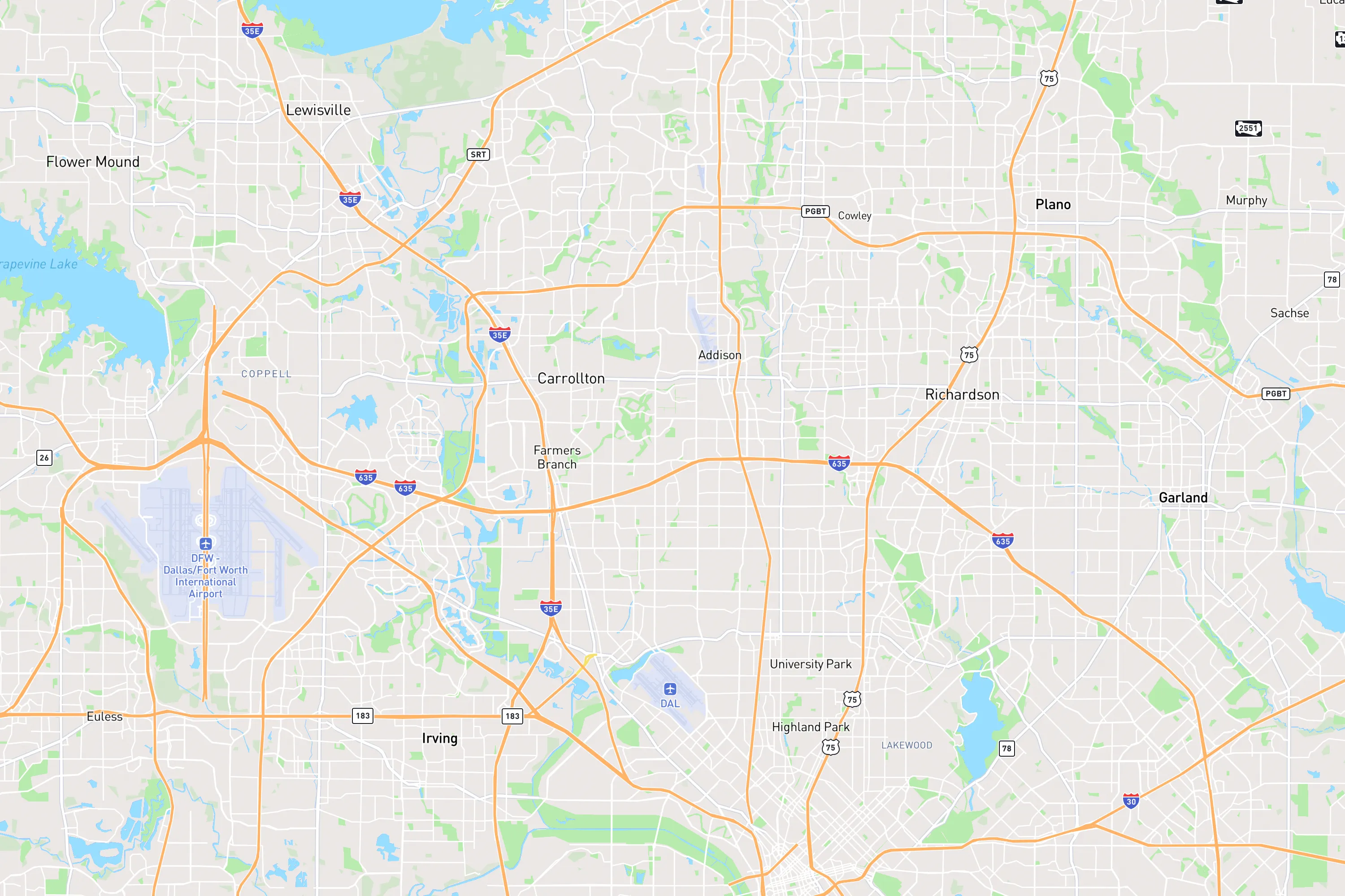 Dallas area TPW locations