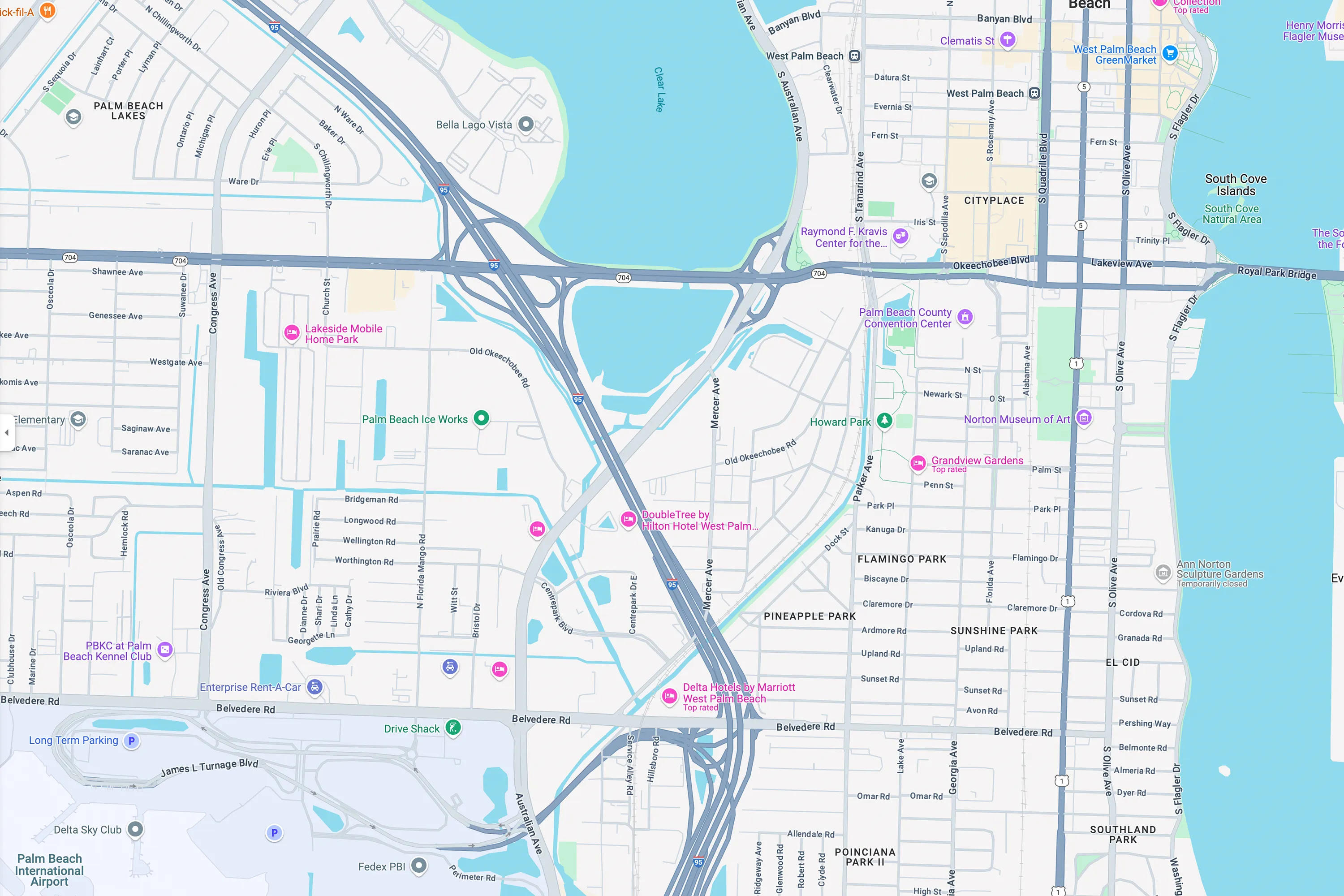 Map of West Palm Beach location