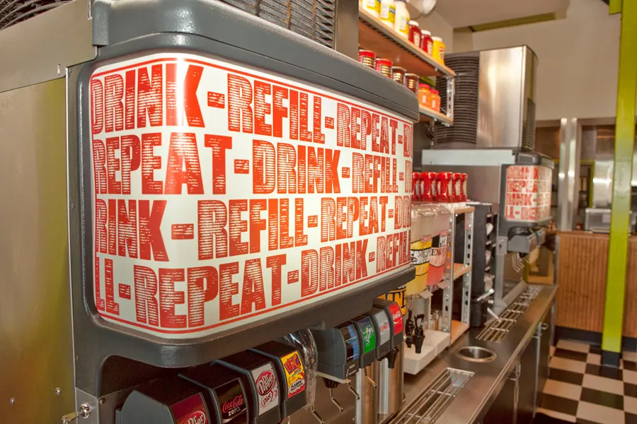 Soda fountain graphics